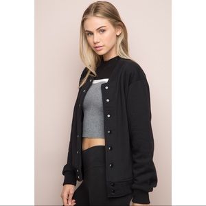 Brandy Melville NY soho bomber jacket